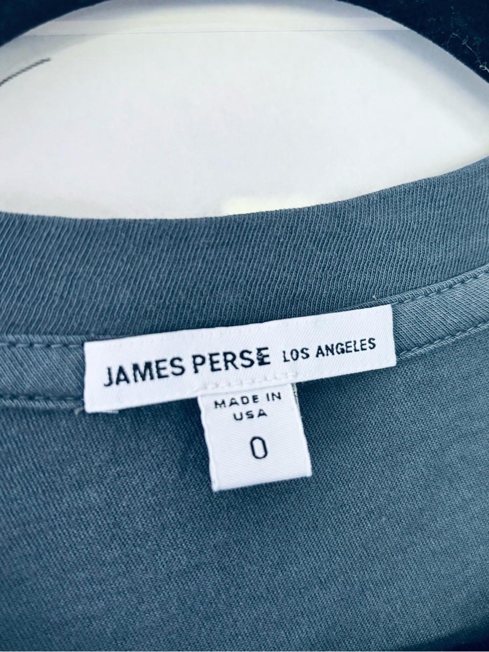 James Perse Women's Cotton SS Crewneck Tshirt size 0 - Picture 2 of 3